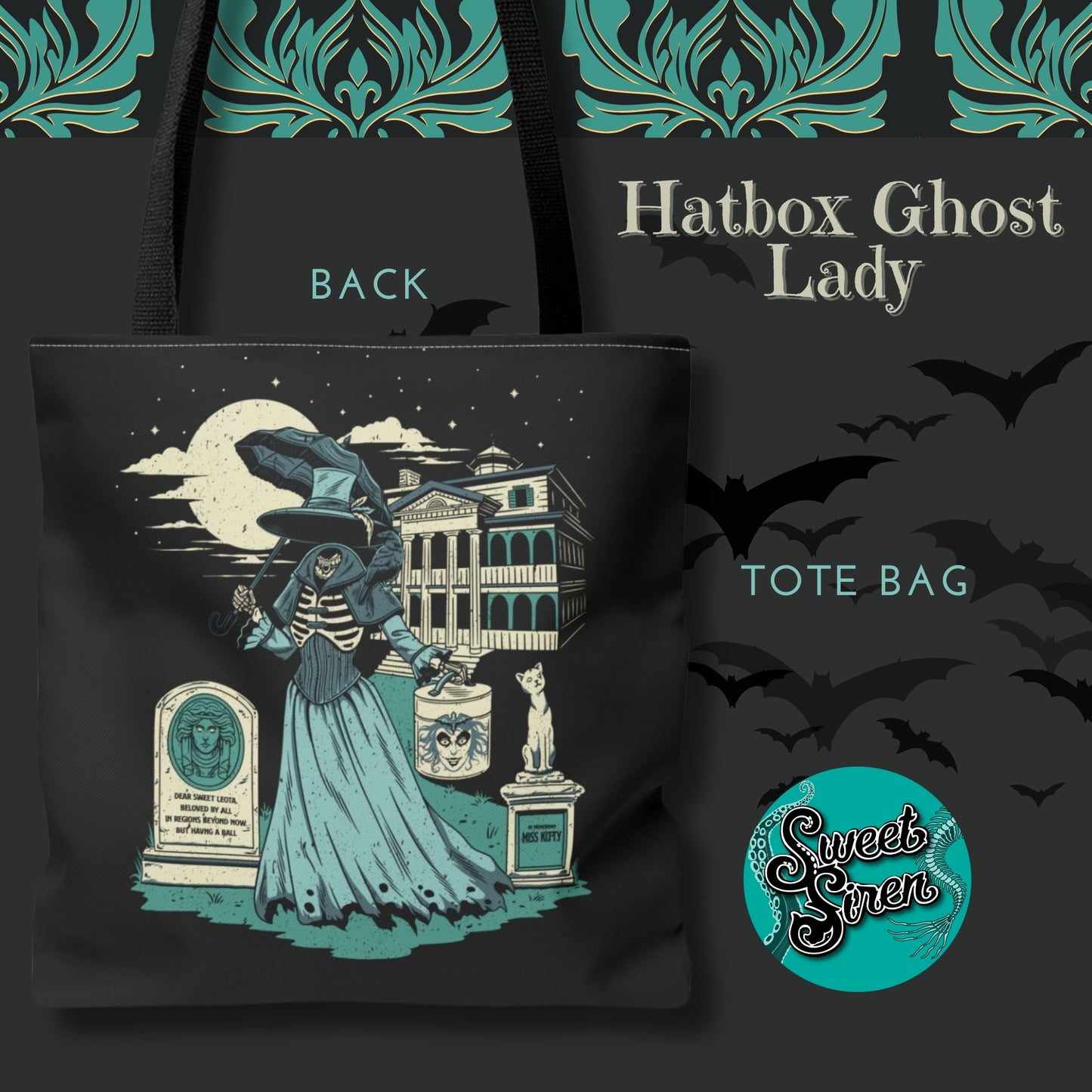 Lady Hatbox Ghost   - Tote Bag '