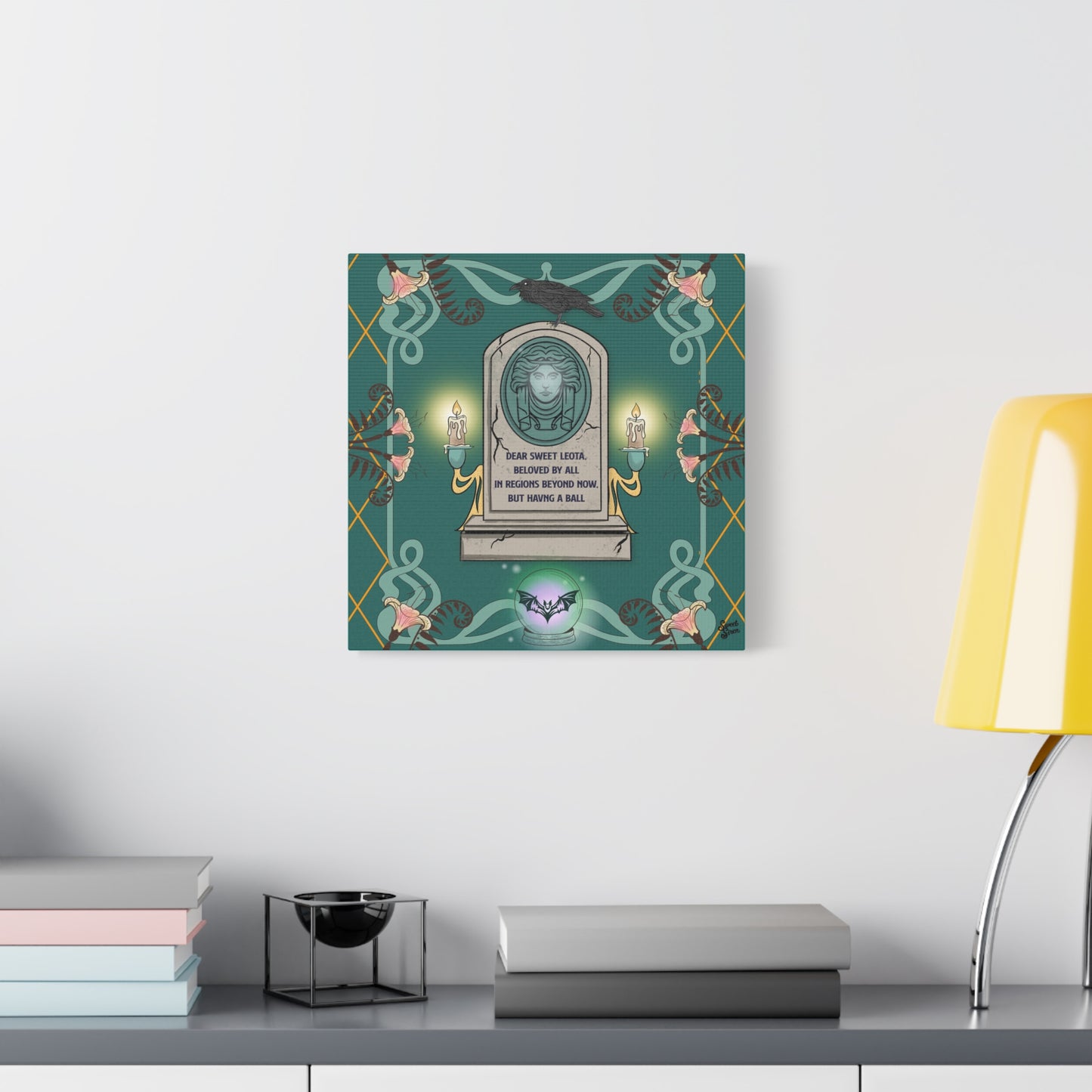 Sweet Leota -Gold Frame - Canvas Print