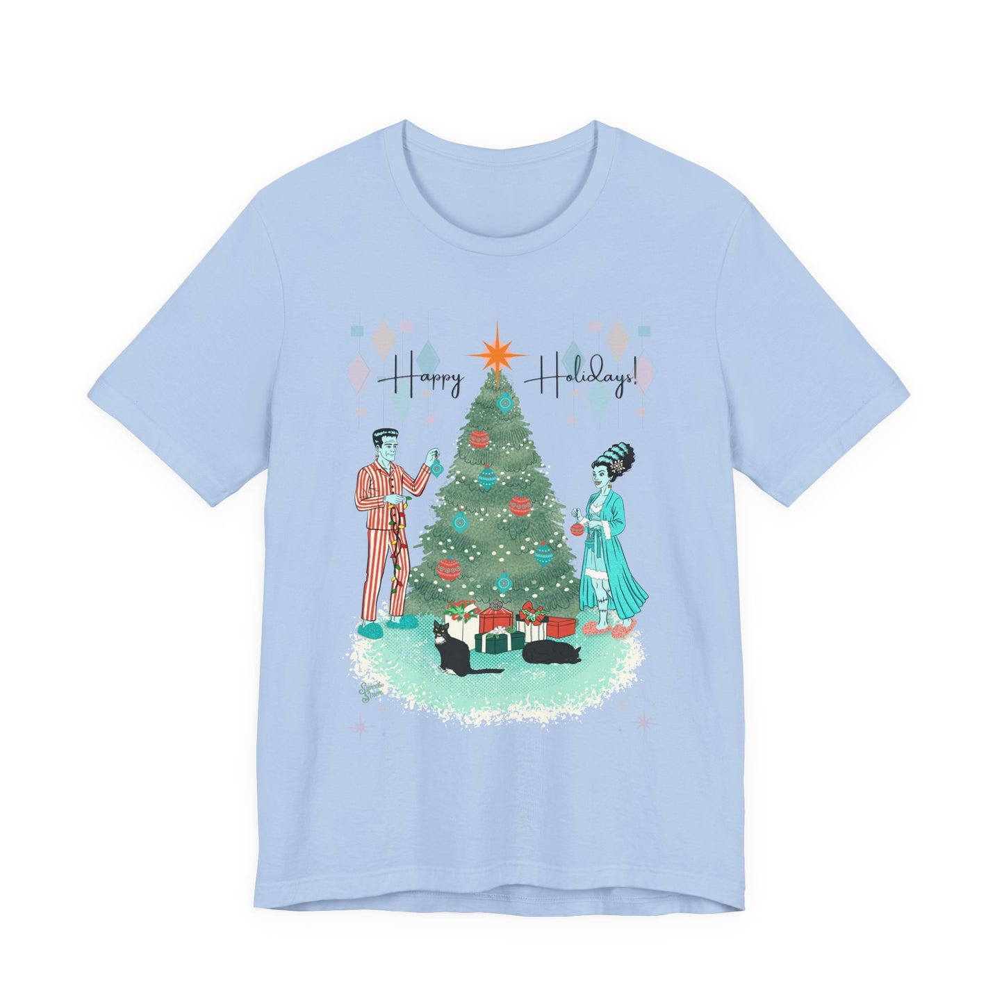 Retro Monsters Holiday  - Unisex Tee