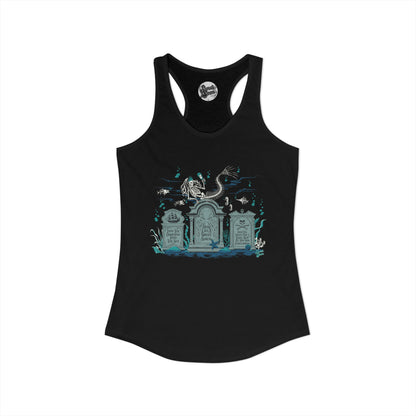 Skeleton Mermaid Graveyard - Women's Racerback Tank