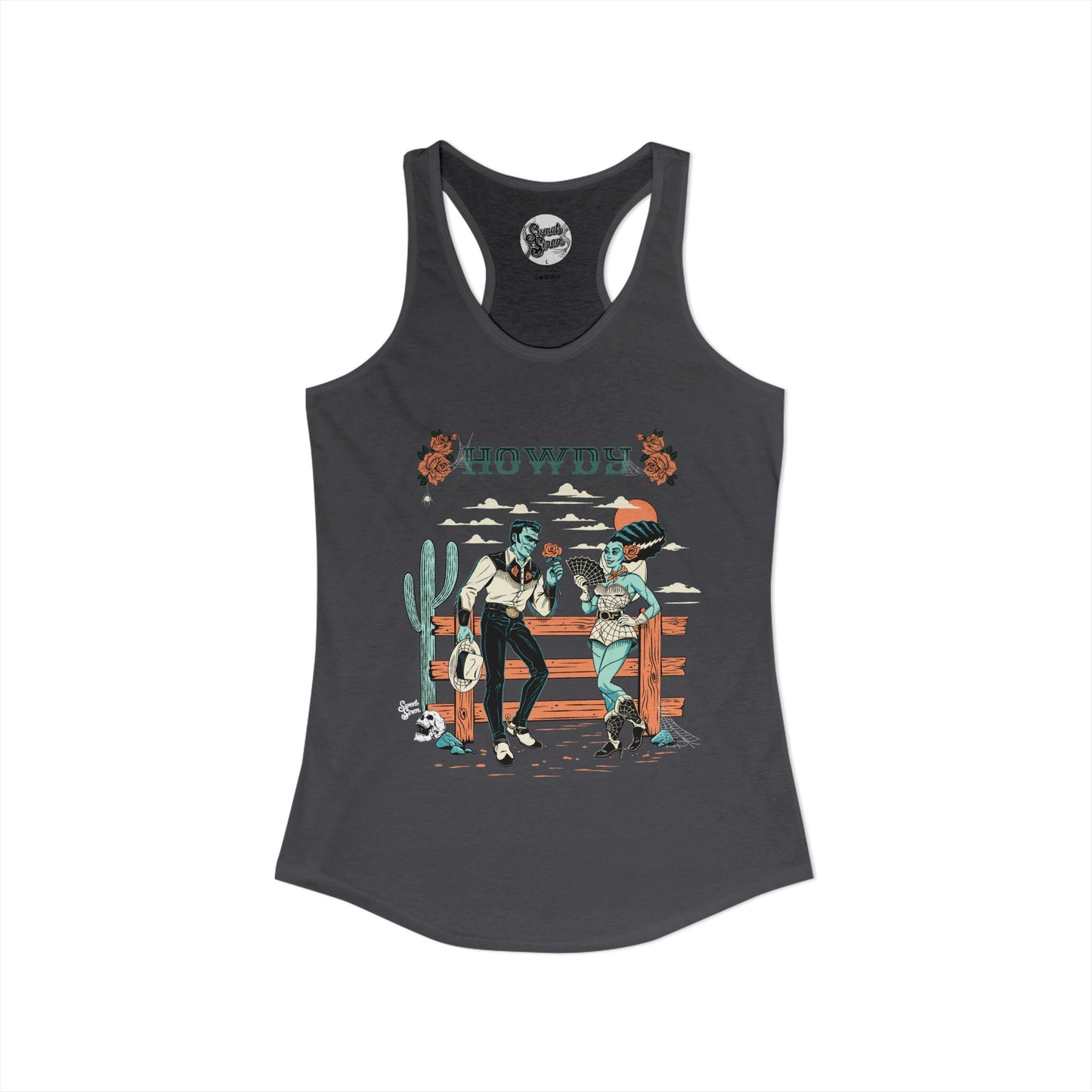 Howdy Western Monsters - Women's Racerback Tank