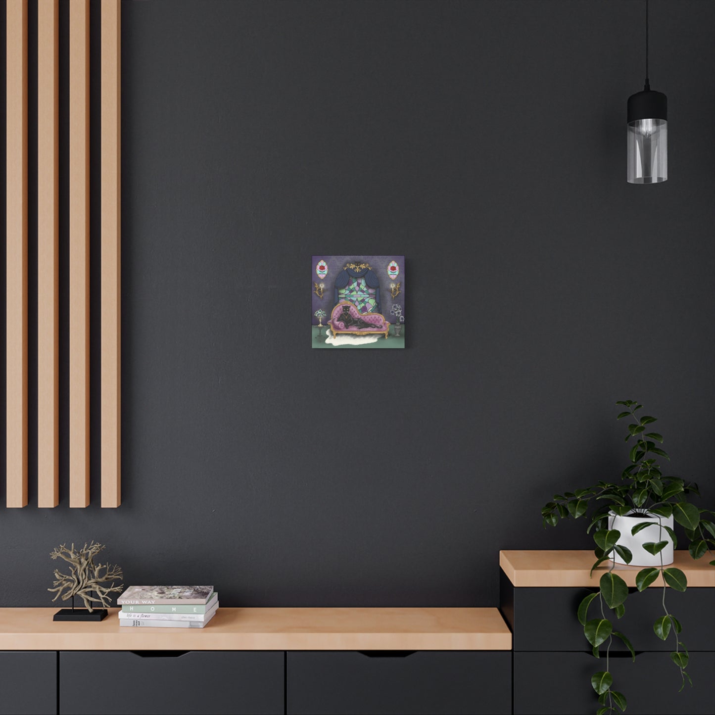 Haunted Panther Lady side 2 - Canvas Print
