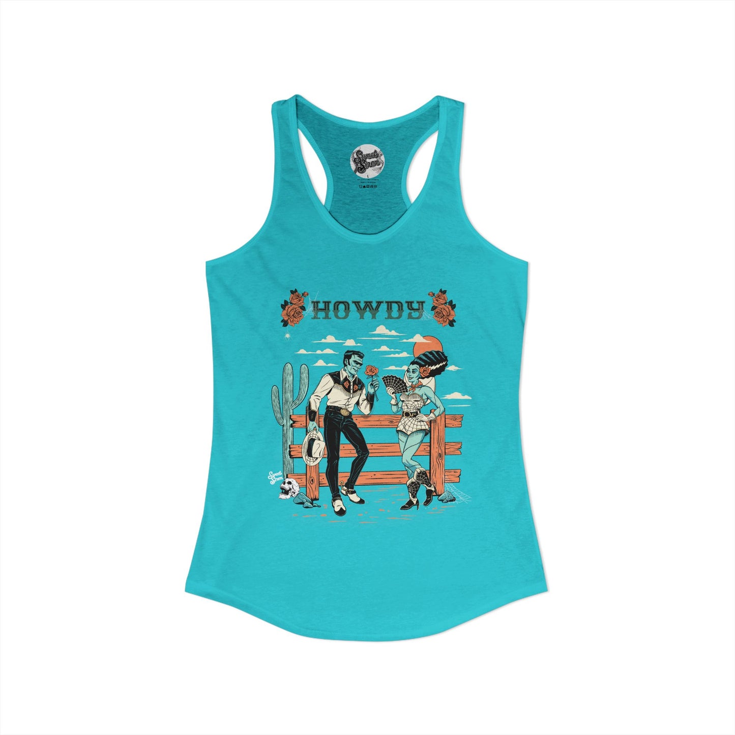 Howdy Western Monsters - Women's Racerback Tank