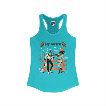 Howdy Western Monsters - Women's Racerback Tank