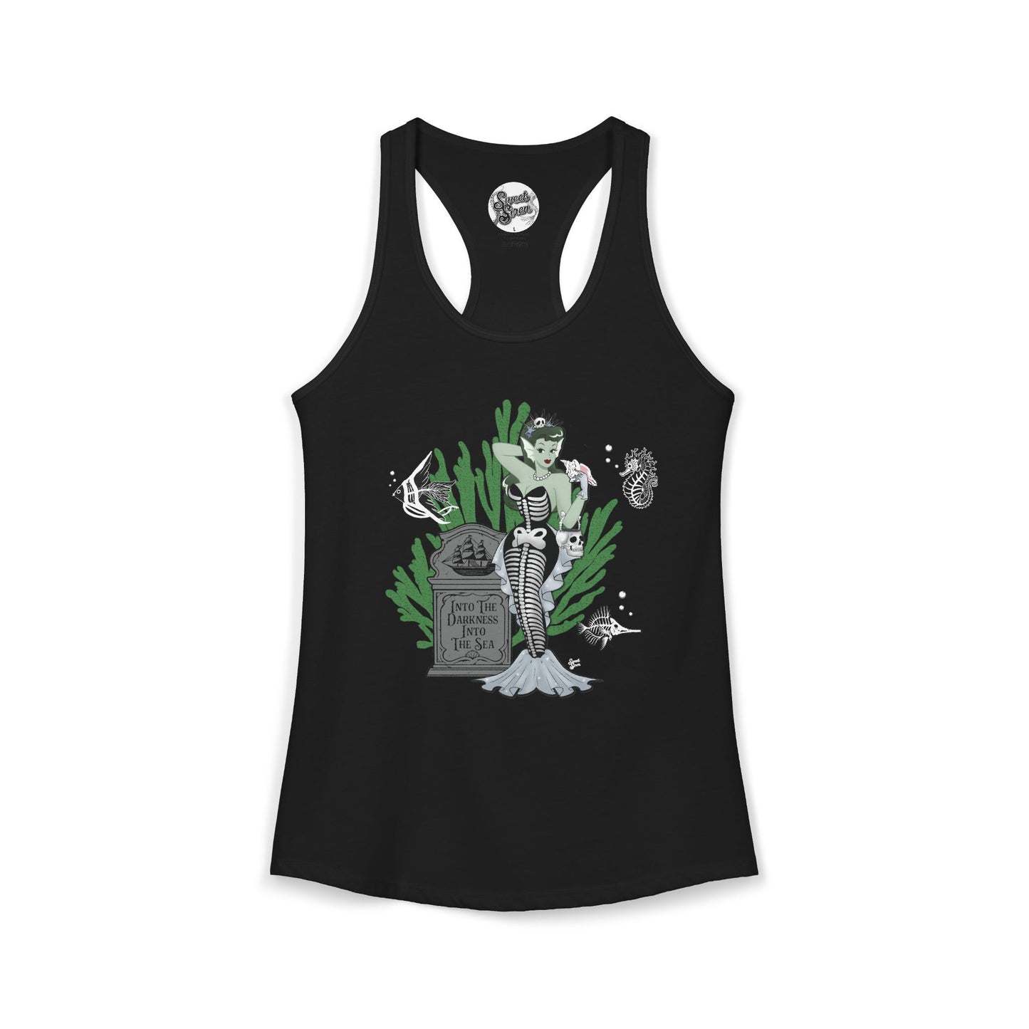 Skeleton Mermaid - Women's Racerback Tank