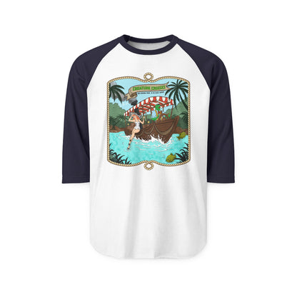 Creature Cruises - Unisex Three-Quarter Sleeve Raglan Shirt