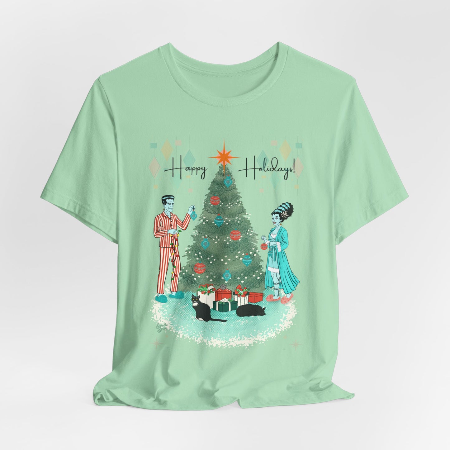 Retro Monsters Holiday  - Unisex Tee