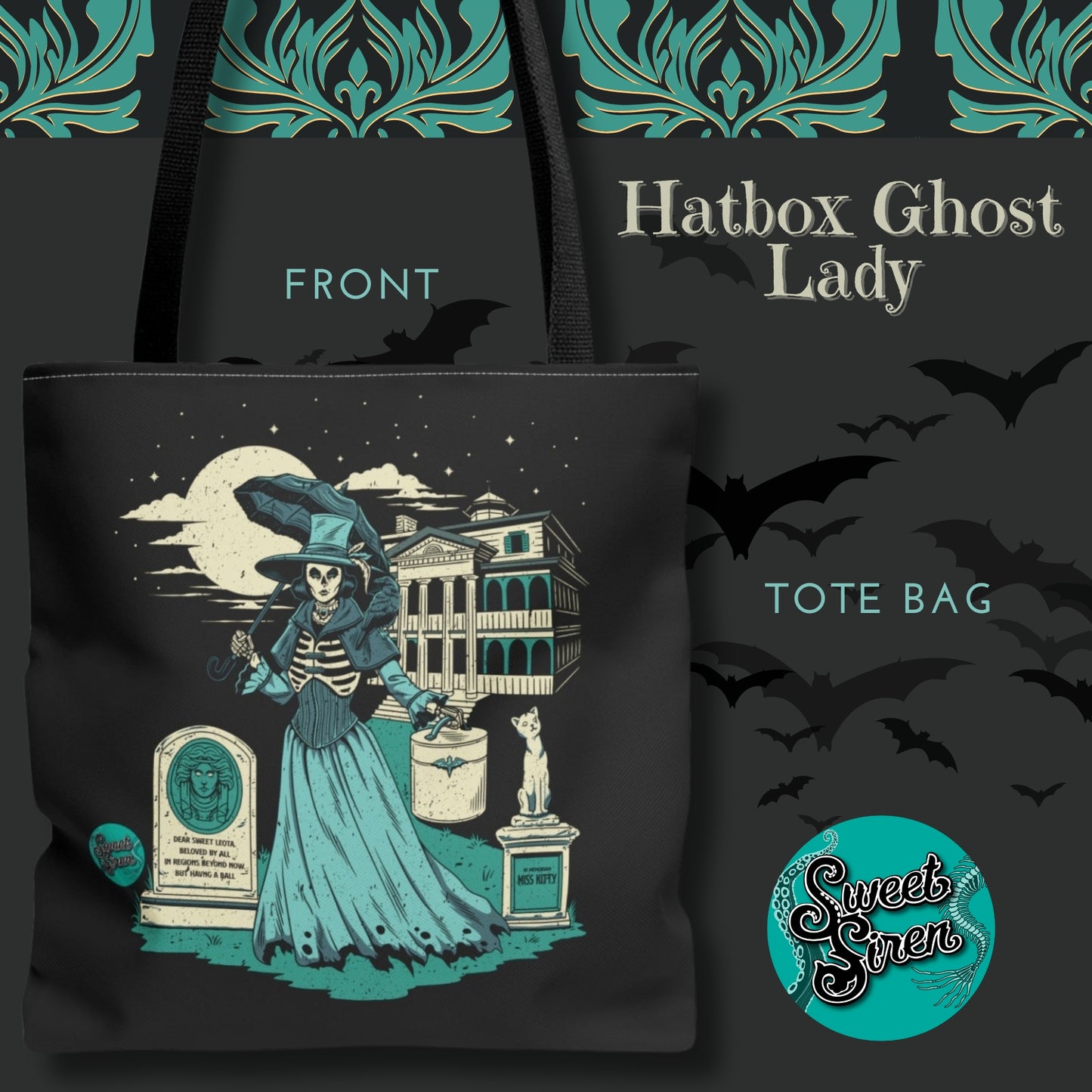 Lady Hatbox Ghost   - Tote Bag '