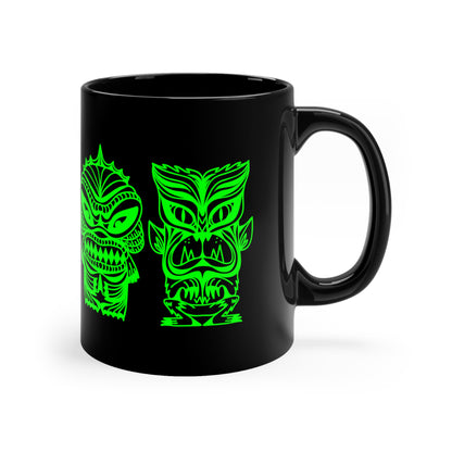Tiki Monsters - Classic - Slime Green 11oz Black Mug