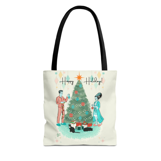 Retro Monsters Holiday - Tote Bag