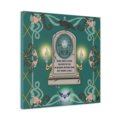 Sweet Leota -Gold Frame - Canvas Print