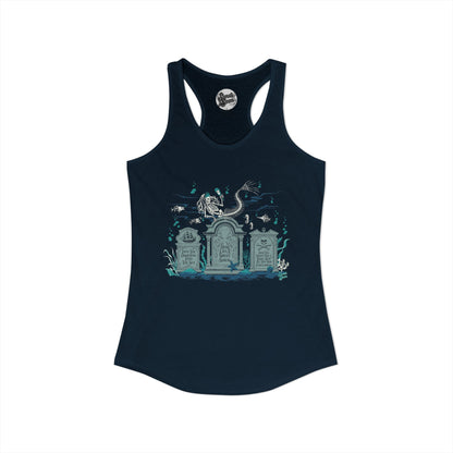 Skeleton Mermaid Graveyard - Women's Racerback Tank