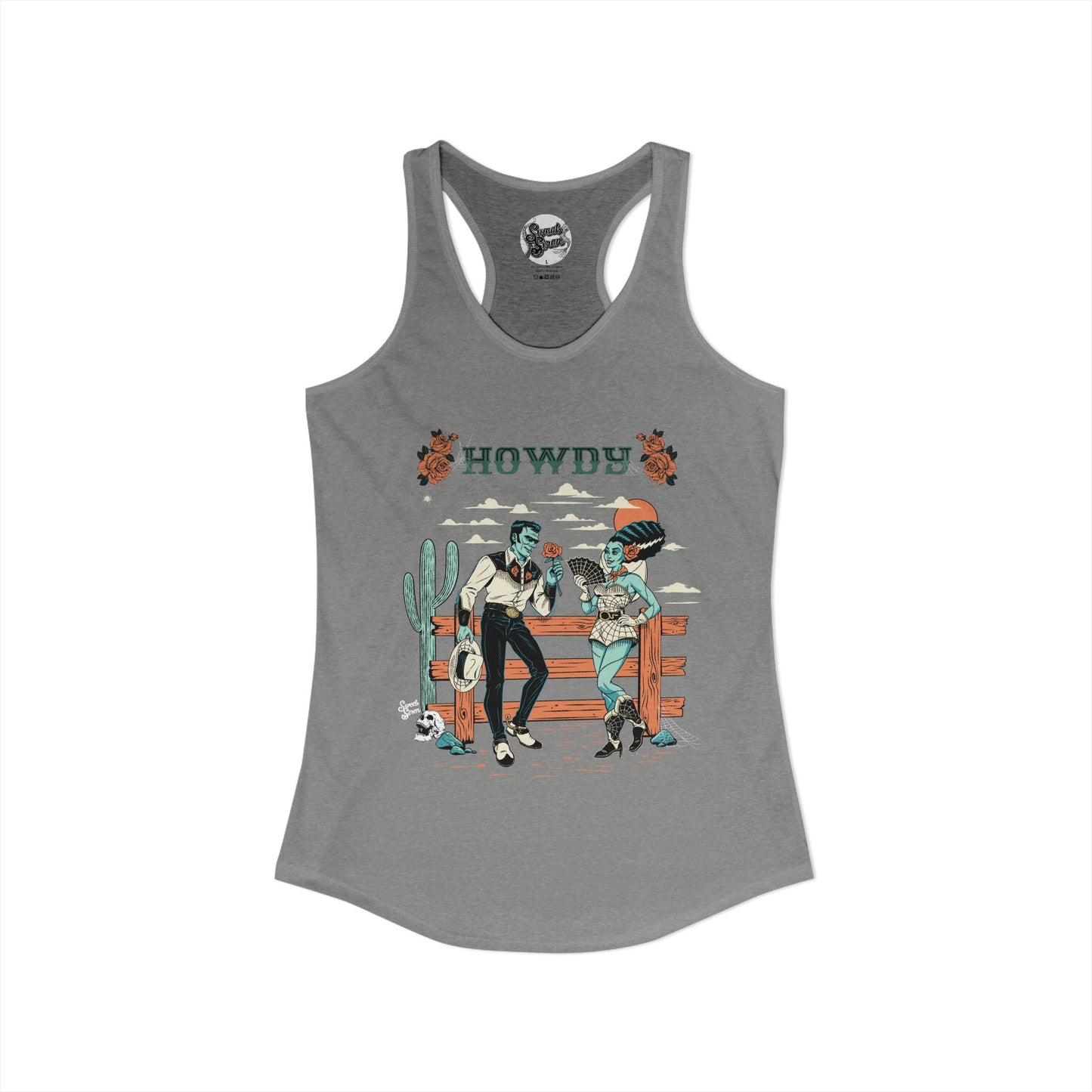 Howdy Western Monsters - Women's Racerback Tank