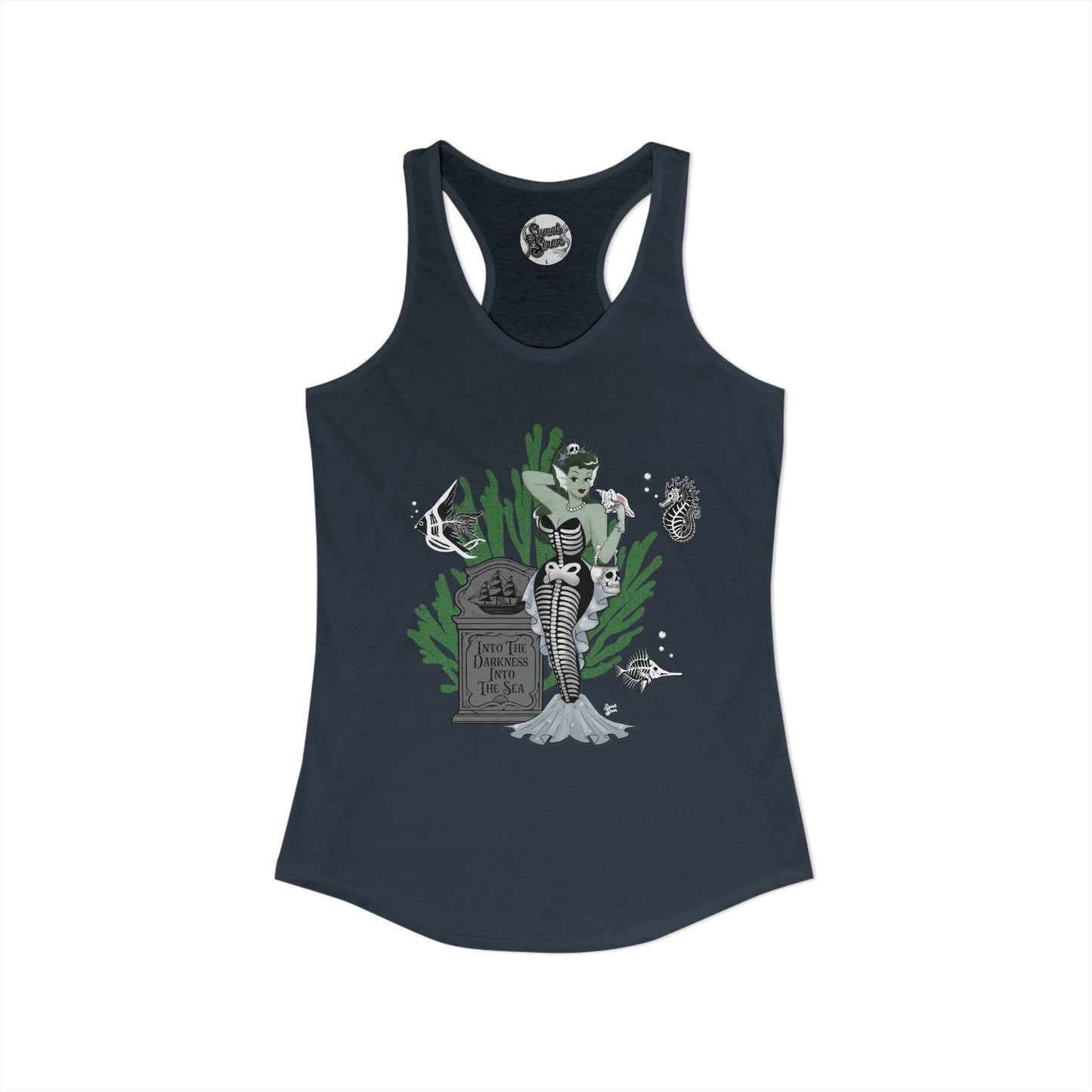 Skeleton Mermaid - Women's Racerback Tank