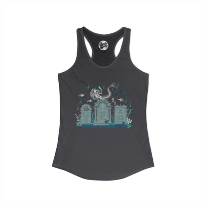 Skeleton Mermaid Graveyard - Women's Racerback Tank