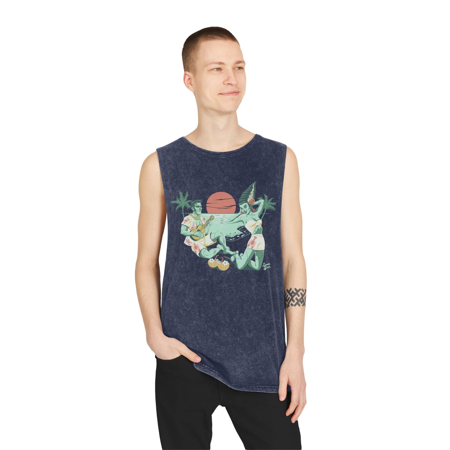 We’re Alive! - Unisex Stonewash Tank Top