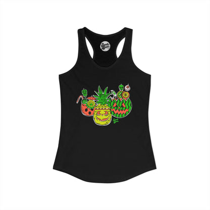 Summerween Tiki Drinks - Women's Racerback Tank