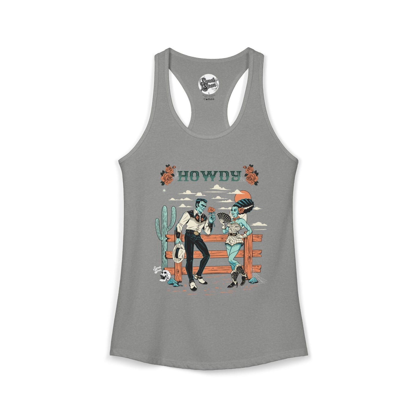 Howdy Western Monsters - Women's Racerback Tank