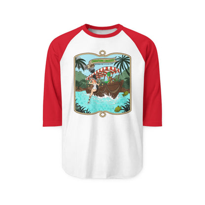Creature Cruises - Unisex Three-Quarter Sleeve Raglan Shirt