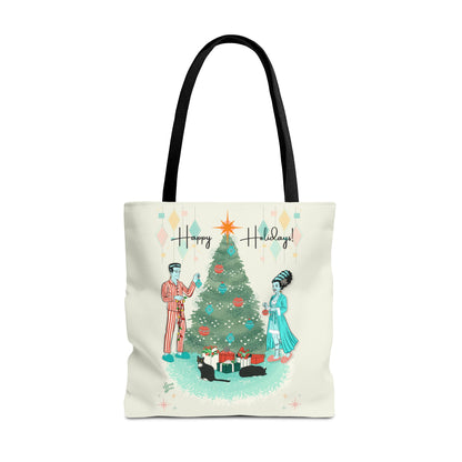 Retro Monsters Holiday - Tote Bag