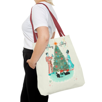 Retro Monsters Holiday - Tote Bag