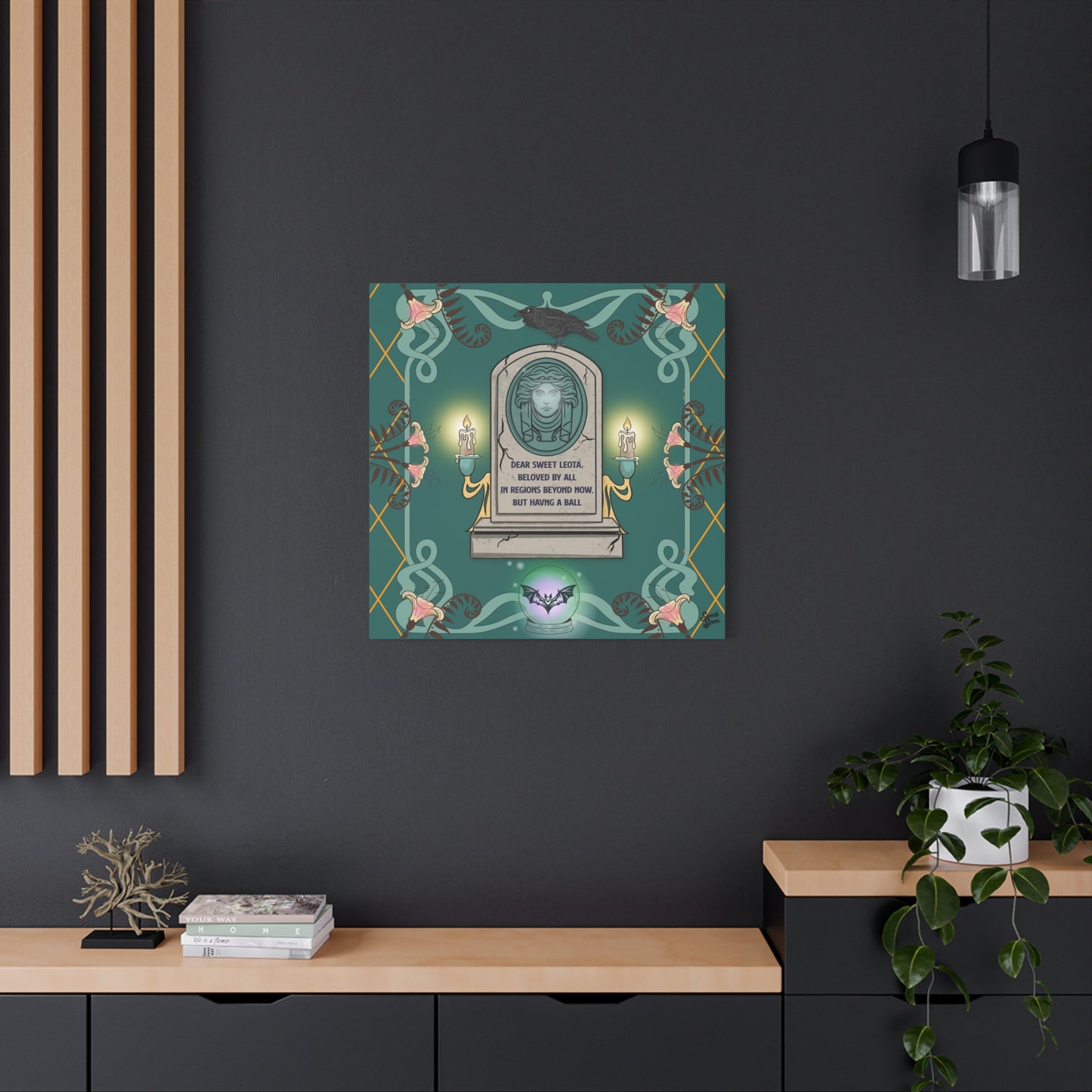 Sweet Leota -Gold Frame - Canvas Print