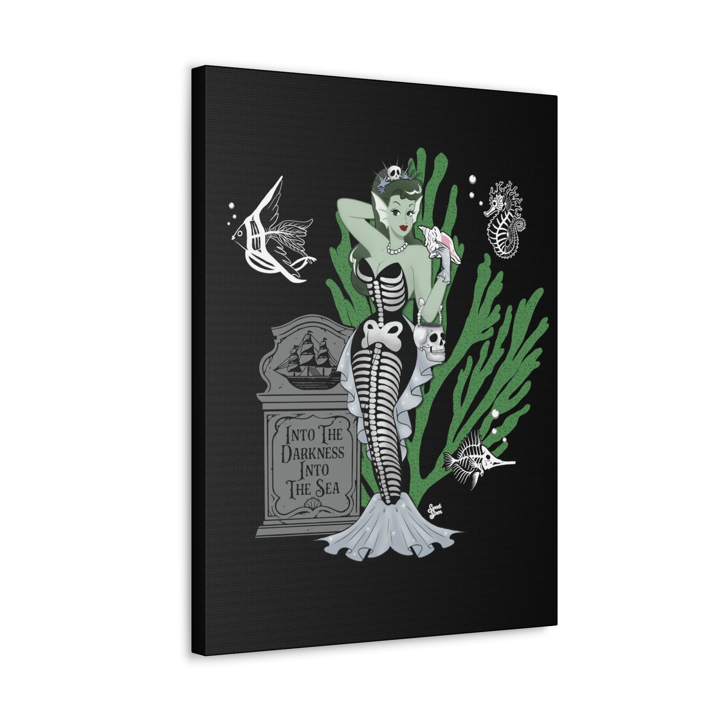 Skeleton MerBabe - Canvas Print