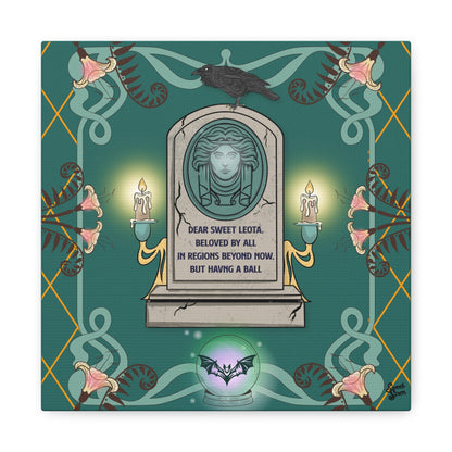 Sweet Leota -Gold Frame - Canvas Print