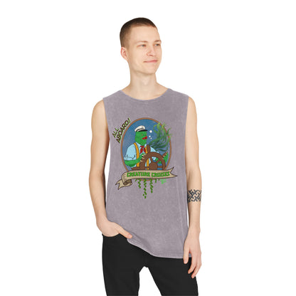 All Aboard Creature Cruises - Unisex Stonewash Tank Top