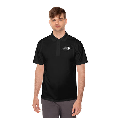 Skeleton Mermaid Graveyard  -  Men's Sport Polo Shirt