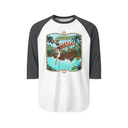 Creature Cruises - Unisex Three-Quarter Sleeve Raglan Shirt