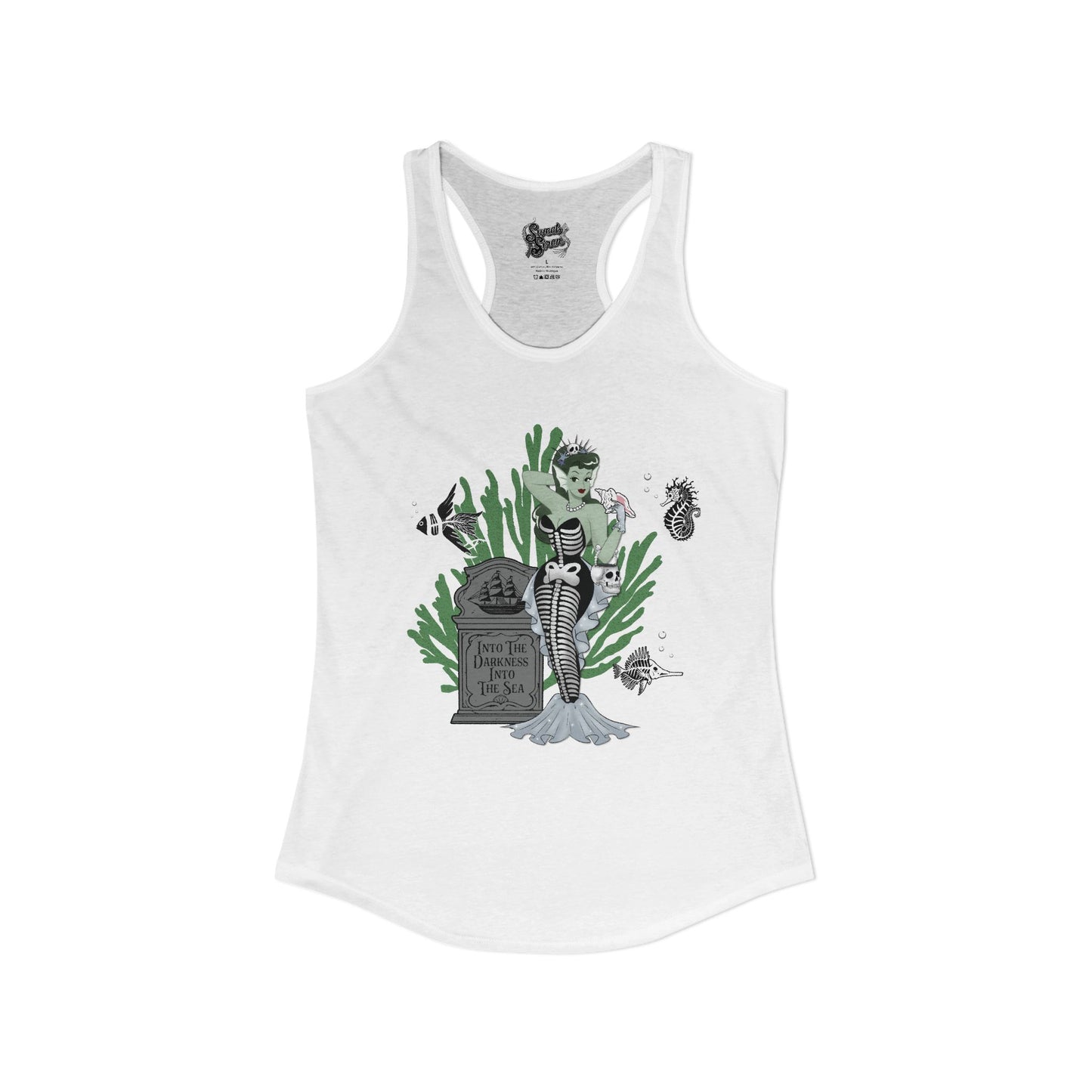 Skeleton Mermaid - Women's Racerback Tank