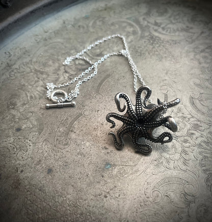 Stainless Steel Octopus Necklace