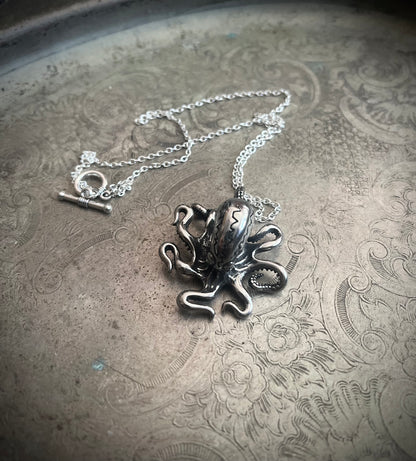 Stainless Steel Octopus Necklace