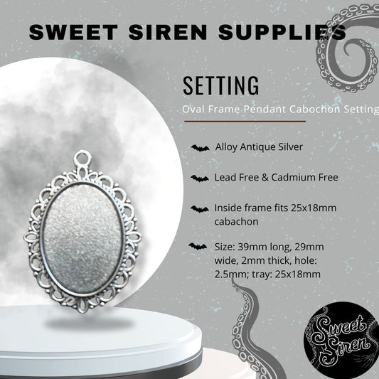 25x18 Silver Frame Setting