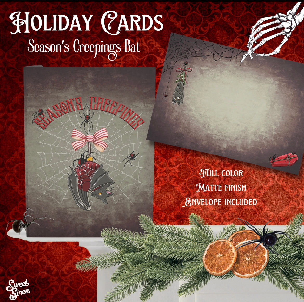 Season's Creepings Bat - Holiday Card