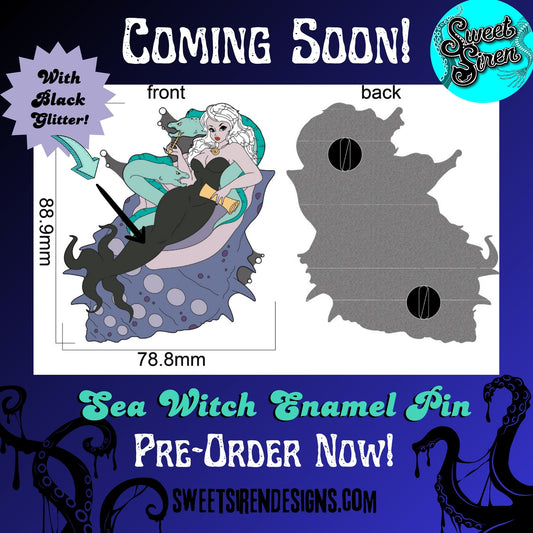 The Sea Witch - Enamel Pin -PRE ORDER
