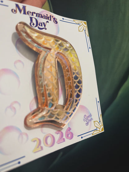 Mermaid’s Day 2026 “Life is the Bubbles”  Theme "D" Brooch