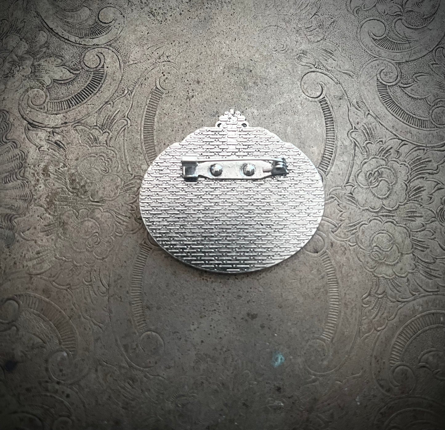 30x40 Silver Frame Brooch Setting