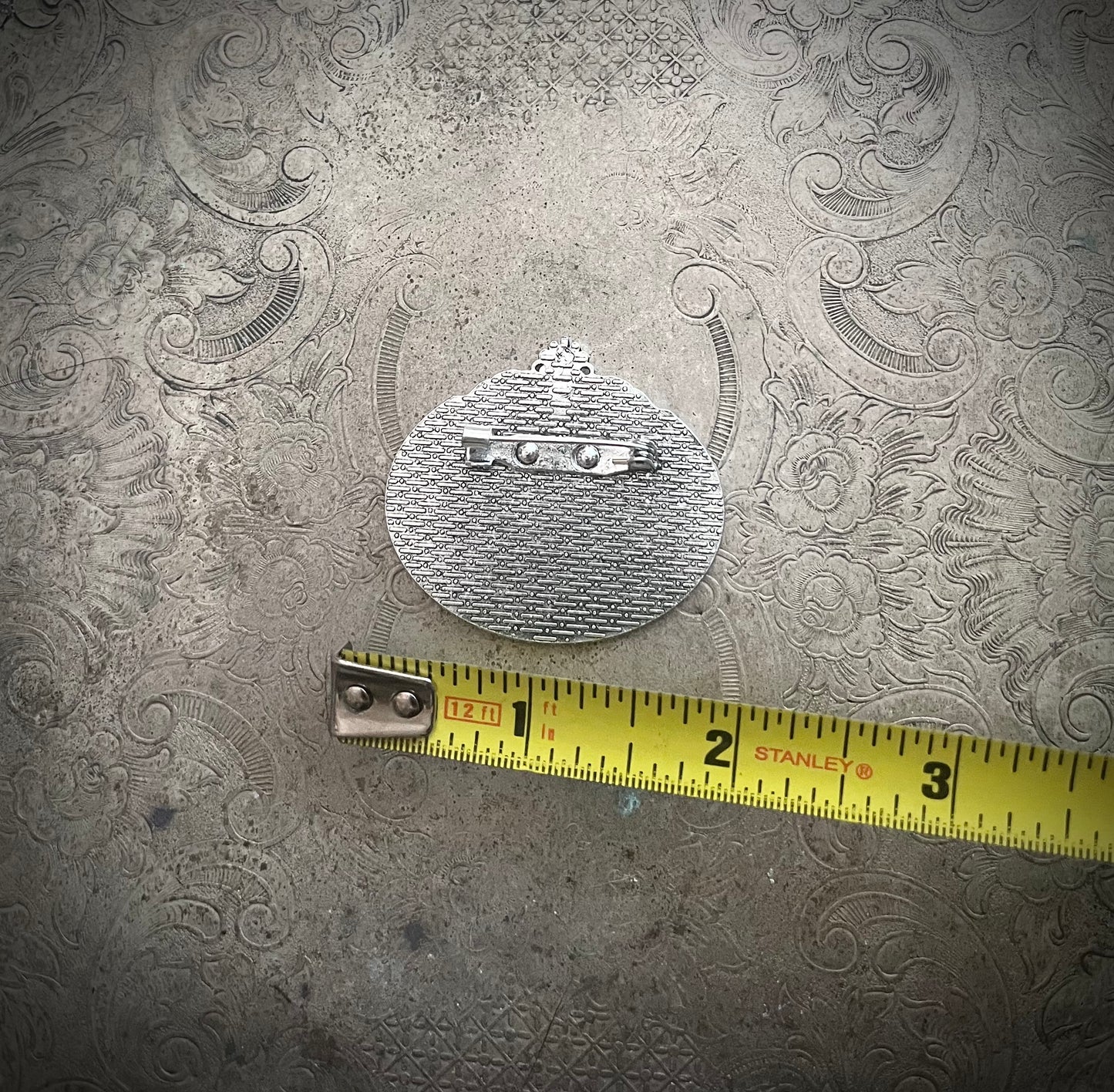 30x40 Silver Frame Brooch Setting