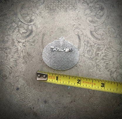 30x40 Silver Frame Brooch Setting