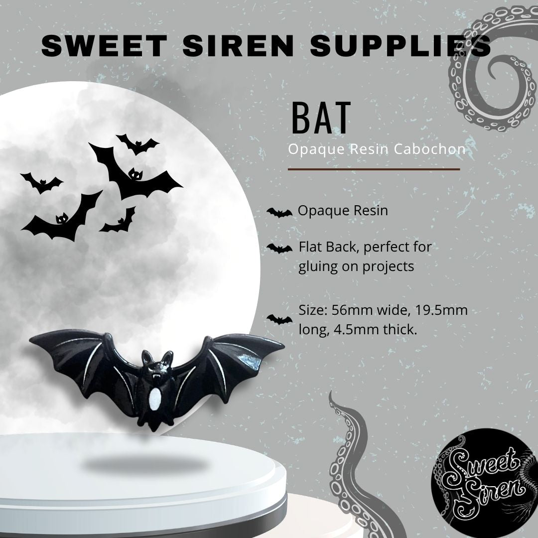 Flat Back Bat Craft Charm