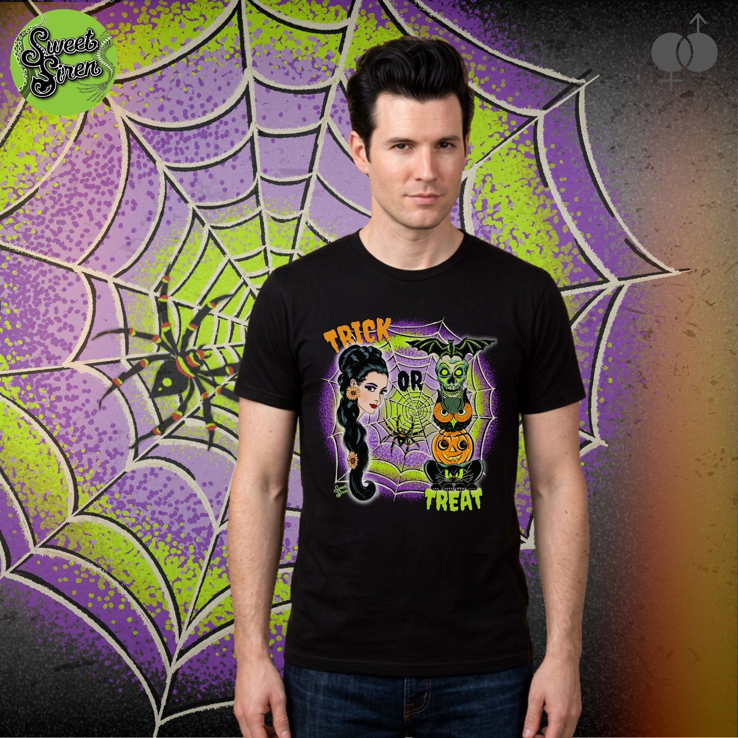 Retro Trick or Treat  - Unisex Tee