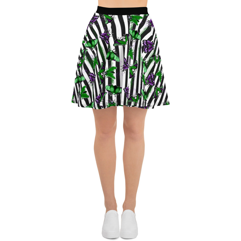 Beetle Stripes - Skater Skirt