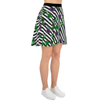 Beetle Stripes - Skater Skirt