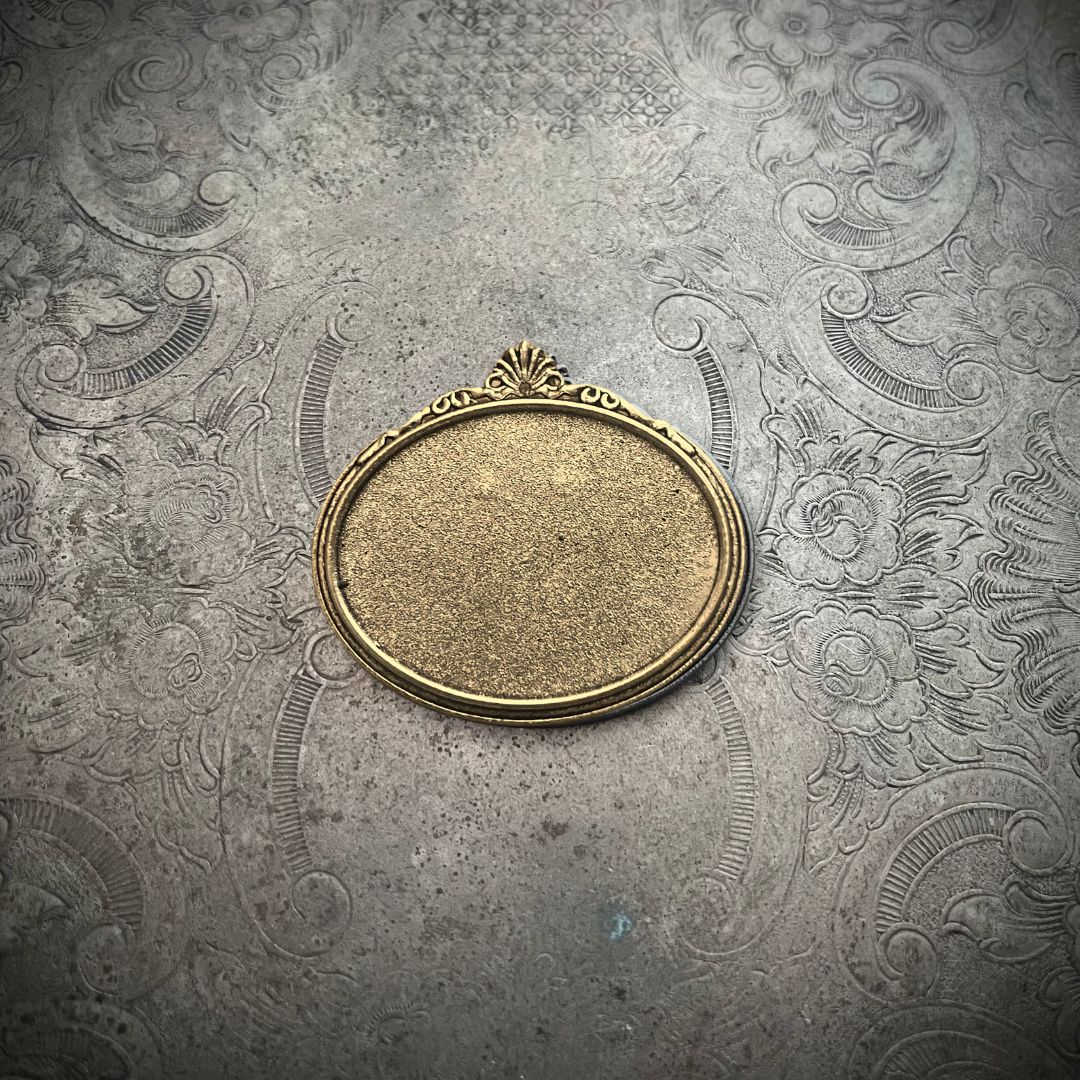30x40 Brass Frame Brooch Setting