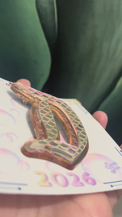 Mermaid’s Day 2026 “Life is the Bubbles”  Theme "D" Brooch