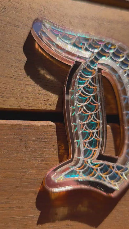 Mermaid’s Day 2026 “Life is the Bubbles”  Theme "D" Brooch