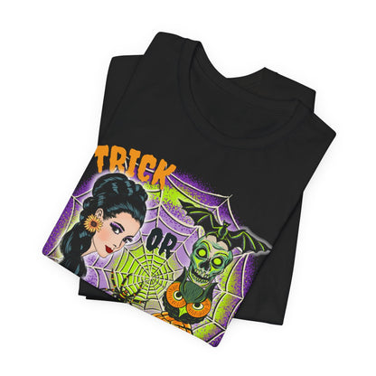 Retro Trick or Treat  - Unisex Tee