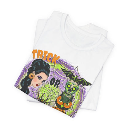 Retro Trick or Treat  - Unisex Tee